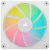 Corsair iCUE LINK LX140 RGB, Ventilateur de boîtier Blanc, Connecteur de ventilateur PWM à 4 broches