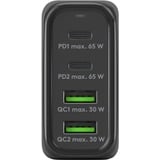 goobay USB-C PD Multiport Quick Charger (68 W), Chargeur Noir