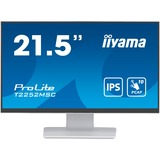 iiyama ProLite T2252MSC-W2 21" Moniteur tactile  Blanc, Touch, HDMI, DisplayPort, Audio, USB 3.0