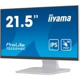 iiyama ProLite T2252MSC-W2 21" Moniteur tactile  Blanc, Touch, HDMI, DisplayPort, Audio, USB 3.0