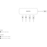 DICOTA D32061, Hub USB Argent