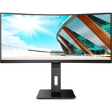 AOC CU34P2A 34" Moniteur UltraWide incurvé  Noir, 2x HDMI, 1x DisplayPort, 4x USB-A 3.2 (5 Gbit/s)