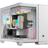 Corsair iCUE LINK 2500X RGB mini tower, boîtier pc Blanc | 2x USB-A | 1x USB-C | RGB | Window