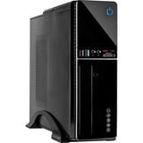 Inter-Tech IT-607 Bureau Noir boîtier mini tower Noir | 2x USB-A