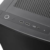 SilverStone SETA Q1 Midi Tower Bleu, boîtier pc Noir | 2x USB-A | 1x USB-C