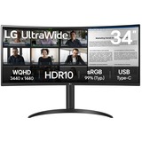 LG  34" Moniteur UltraWide incurvé  Noir