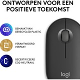 Logitech Pebble Mouse 2 M350s, Souris Graphite