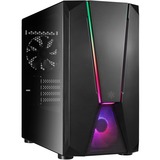 SilverStone FARA V1M PRO Tower Noir boîtier midi tower Noir | 4x USB-A | RGB | Verre Trempé