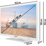 Telefunken  24" TV LED Blanc