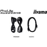 iiyama ProLite XU2293HS-B6 21.5" Moniteur  Noir (Mat), HDMI, DisplayPort, Audio