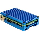 Inter-Tech 88887360 accessoire pour carte de développent Emplacement Bleu, boîtier Bleu | Emplacement | Raspberry Pi | Raspberry Pi | Bleu | Aluminium | 86 mm