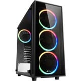 Sharkoon TG4 RGB boîtier midi tower Noir | 2x USB-A | Window