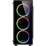 Sharkoon TG4 RGB boîtier midi tower Noir | 2x USB-A | Window