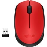 Logitech M171 souris Ambidextre RF sans fil Optique 1000 DPI Rouge, Ambidextre, Optique, RF sans fil, 1000 DPI, Rouge