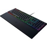 Razer Ornata V3 clavier USB QWERTZ Allemand Noir, clavier gaming Noir, Layout DE, Razer Hybrid-Mecha-Membran, Taille réelle (100 %), USB, Clavier à membrane, QWERTZ, LED RGB, Noir