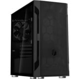 SilverStone FARA H1M Micro Tower Noir boîtier midi tower Noir | 3x USB-A | Verre Trempé