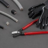 KNIPEX 95 11 225, Tenailles de cran Rouge