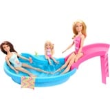 Mattel Poupée Barbie blonde avec piscine et toboggan 