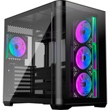 RAIJINTEK  boîtier midi tower Noir | 2x USB-A | 1x USB-C | RGB | Window