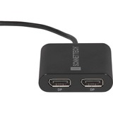 Sonnet USB3-DDP4K câble vidéo et adaptateur USB Type-A 2 x DisplayPort Noir Noir, USB Type-A, 2 x DisplayPort, Mâle, Femelle, Droit, Droit