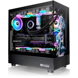 Thermaltake  boîtier midi tower Noir | 2x USB-A | 1x USB-C | RGB | Window