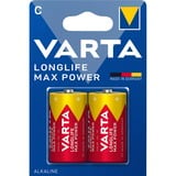 VARTA MAX TECH 2x Alkaline C Batterie à usage unique Alcaline Batterie à usage unique, C, Alcaline, 1,5 V, 2 pièce(s), Or, Rouge