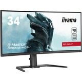 iiyama  34" Moniteur UltraWide gaming incurvé  Noir (Mat)