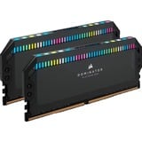 Corsair 64 Go DDR5-6400 Kit, Mémoire vive Noir, Dominator Platinum RGB, XMP 3.0