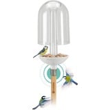 GARDENA ClickUp! mangeoire pour oiseau Transparent, Blanc Acrylique, Bac Transparent, Blanc, Acrylique, 152 mm, 152 mm, 350 mm