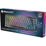 Roccat clavier gaming Noir, Layout DE, Roccat Titan II Optical Red