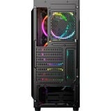 Sharkoon RGB WAVE boîtier midi tower Noir | 2x USB-A | 1x USB-C | RGB | Window