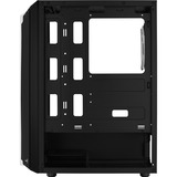 Aerocool Bionic Midi Tower Noir, boîtier pc Noir | 3x USB-A | RGB | Window