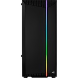 Aerocool Bionic Midi Tower Noir, boîtier pc Noir | 3x USB-A | RGB | Window