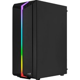 Aerocool Bionic Midi Tower Noir, boîtier pc Noir | 3x USB-A | RGB | Window