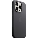 Apple Coque en tissage fin avec MagSafe pour iPhone 15 Pro, Housse smartphone Noir