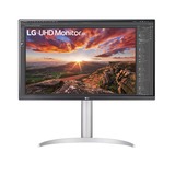 LG  27" 4K UHD Moniteur  Argent/Noir