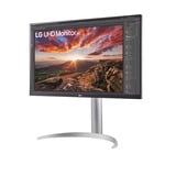 LG  27" 4K UHD Moniteur  Argent/Noir