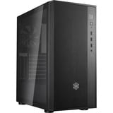 SilverStone  boîtier midi tower Noir | 3x USB-A | Verre Trempé