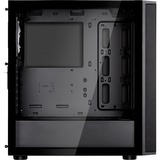 SilverStone  boîtier midi tower Noir | 3x USB-A | Verre Trempé