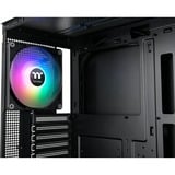 Thermaltake  boîtier midi tower Noir | 2x USB-A | 1x USB-C | RGB | Verre Trempé