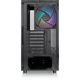 Thermaltake  boîtier midi tower Noir | 2x USB-A | 1x USB-C | RGB | Verre Trempé