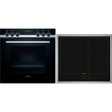 Siemens HE517ABS1, Jeu de cuisinière Noir/en acier inoxydable