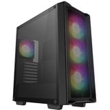 DeepCool  boîtier midi tower Noir | 2x USB-A | RGB | Window