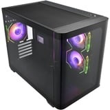 FSP  boîtier midi tower Noir | 2x USB-A | 1x USB-C | RGB | Window