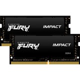 Kingston FURY 16 Go DDR4-2666, Mémoire vive Noir, KF426S15IBK2/16, Impact, XMP