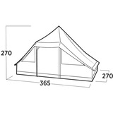 Easy Camp Orsa Cabin 120485, Tente Marron