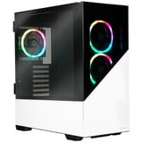 Enermax  boîtier midi tower Blanc | 1x USB-A | 1x USB-C | RGB | Window