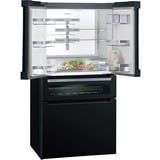 Siemens KF96RSBEA frigo américain Autoportante 572 L E Noir, French Door Noir, Autoportante, Porte française, Noir, LED, CCC, CE, 572 L