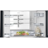 Siemens KF96RSBEA frigo américain Autoportante 572 L E Noir, French Door Noir, Autoportante, Porte française, Noir, LED, CCC, CE, 572 L