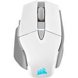 Corsair M65 RGB ULTRA WIRELESS, Souris gaming Blanc/Gris clair, 26,000 DPI, USB | 2,4 GHz | Bluetooth